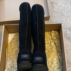 UGG Classic Black Suede Boots